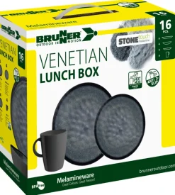 Set 16 stoviglie da campeggio brunner 