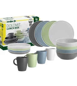 Set 16 stoviglie da campeggio brunner 
