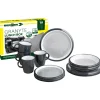 Set 16 stoviglie da campeggio brunner "granyte" in melamina antiscivolo