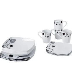 Set 16 stoviglie da campeggio brunner "enigma" in melamina