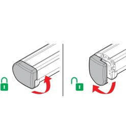 Set 2 tappi apribili per barre kargo-plus  n99964