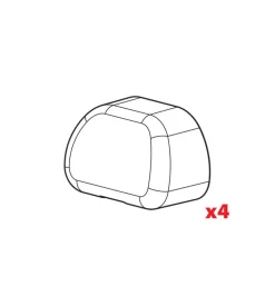 Set 4 tappi per barre club  n99999