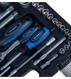 Set bussole e punte hyundai in acciaio, 94 pezzi