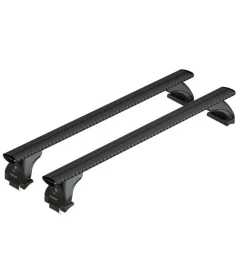 Set completo barre portatutto "evos 041 silenzio black m" in alluminio - nk041ebm