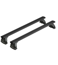 Set completo barre portatutto "evos lp 224 silenzio black m" in alluminio - nk224lbm