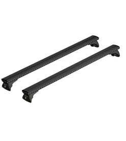 Set completo barre portatutto "evos silenzio black in-rail" in alluminio m 120 cm - n15100