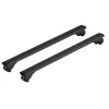 Set completo barre portatutto "evos silenzio black rail" in alluminio l 128 cm - n15091
