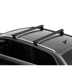 Set completo barre portatutto "evos silenzio black in-rail" in alluminio s 108 cm - n15101