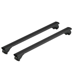 Set completo barre portatutto "evos silenzio black rail" in alluminio xl 140 cm - n15092