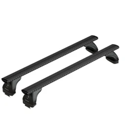 Set completo barre portatutto "evos 117 silenzio black m" in alluminio - nk117ebm