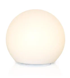 Set da 2 sfere luminose solare a led riviera in pe e abs ø30x28 cm