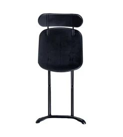 Set da campeggio pieghevole eurogarden in polietilene nero 4 sedute e tavolo