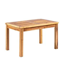 Set da giardino eurogarden "sassari" in legno con cuscini beige 4 sedute e tavolino