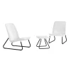 Set da giardino "rio balcony" con 2 poltrone e tavolo, colore bianco - keter