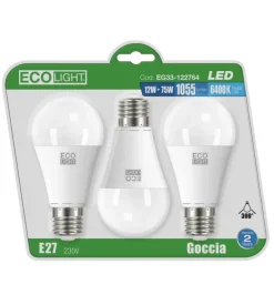 Set di tre lampadine led - goccia