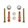 Set fissaggio sanitari bianco 2 pz.