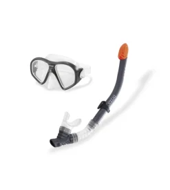 Set maschera e boccaglio intex "reef rider" multicolore in plastica - cod. 55648