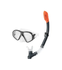 Set maschera e boccaglio intex "reef rider" multicolore in plastica - cod. 55648