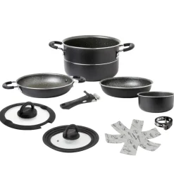 Set pentole da campeggio brunner "pirate ng 7+1 ΓΈ 20" in alluminio antiaderente