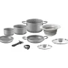 Set pentole da campeggio "gourmet rock ng 9+1 ø 24 cm" in alluminio antiaderente