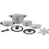Set pentole da campeggio brunner "fusion 7+1 ø 22" in alluminio e antiaderente