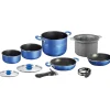 Set pentole da campeggio brunner "skipper 9+1 ø 22" in alluminio antiaderente