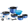 Set pentole da campeggio brunner "skipper 9+1 ø 24" in alluminio antiaderente