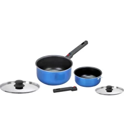 Set pentole da camperggio brunner "skipper 6" in alluminio antiaderente