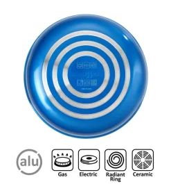 Set pentole da camperggio brunner "skipper 6" in alluminio antiaderente