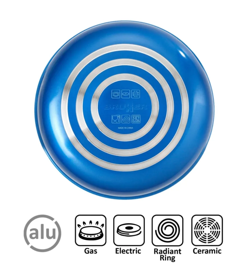 Set pentole da camperggio brunner "skipper 6" in alluminio antiaderente