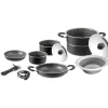 Set pentole da camperggio brunner "pirate 9+1 ø 24" in alluminio antiaderente