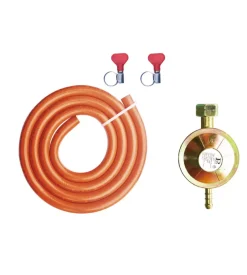 Set regolatore pressione gas con taratura fissa 29/37 mbar