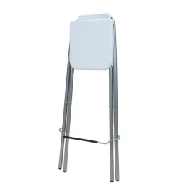 Sgabello pieghevole bellahome bianco 48,5x48x97 cm