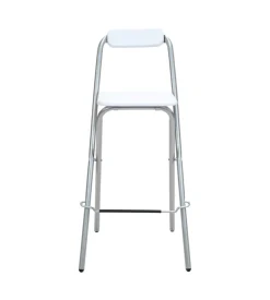 Sgabello pieghevole bellahome bianco 48,5x48x97 cm