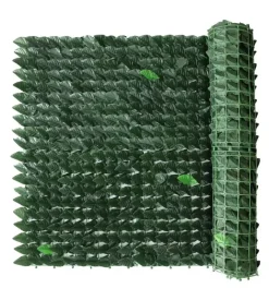 Siepe artificiale essenza in pvc con foglie lauro 300x150 cm