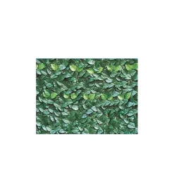Siepe artificiale essenza in pvc con foglie lauro 300x150 cm