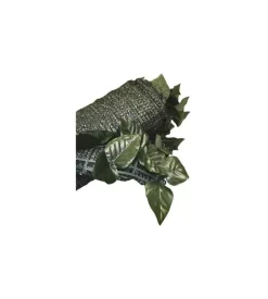 Siepe artificiale essenza in pvc con foglie lauro e rete ombreggiante 300x100 cm