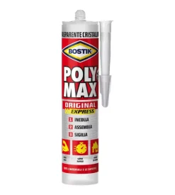 Sigillante trasparente bostik "poly max cristal express"  3 in 1  - 300 gr