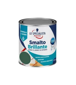 Smalto acqua brillante 0,5 lt. verde scuro