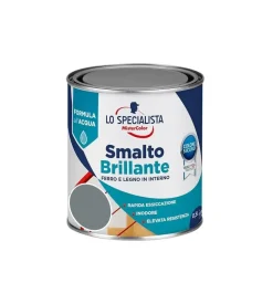 Smalto acqua brillante 0,5 lt. grigio perla