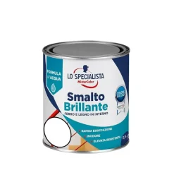 Smalto acqua brillante 0,5 lt. bianco