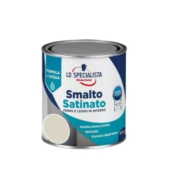 Smalto acqua satinato 0,5 lt. bianco ghiaccio