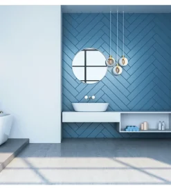 Smalto all'acqua bagno max meyer "renew" blu 2 lt