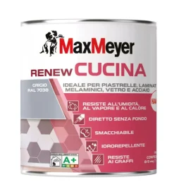 Smalto all'acqua cucina max meyer "renew" grigio 0,75 lt