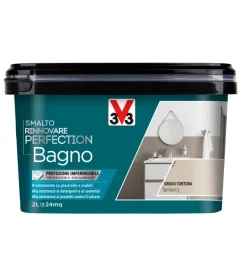 Smalto multi-materiale rinnovare perfection - bagno - grigio tortora satinato - 2 litri