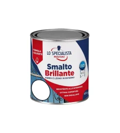Smalto solvente brillante 0,5 lt. bianco