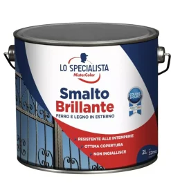 Smalto solvente brillante 2 lt. bianco