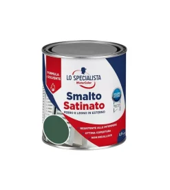Smalto solvente satinato 0,5 lt. verde scuro