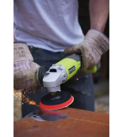 Smerigliatrice angolare a batteria ryobi "r18ag-0" mola da 115mm 18v solo corpo macchina