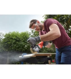 Smerigliatrice angolare elettrica black+decker "beg010-qs" disco 115 mm 710 w